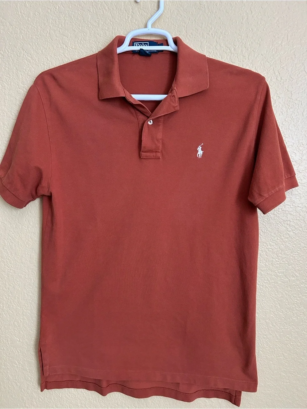 Polo Ralph Lauren Short Sleeve Burnt Orange Cotton Polo